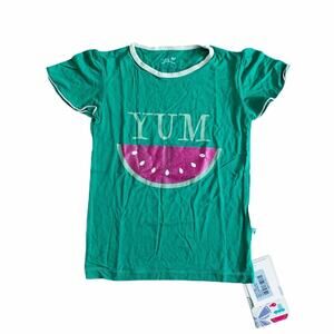 NWT Catch A Tiger by Kickee Pants Bamboo Sparkly Watermelon Tee Size 5